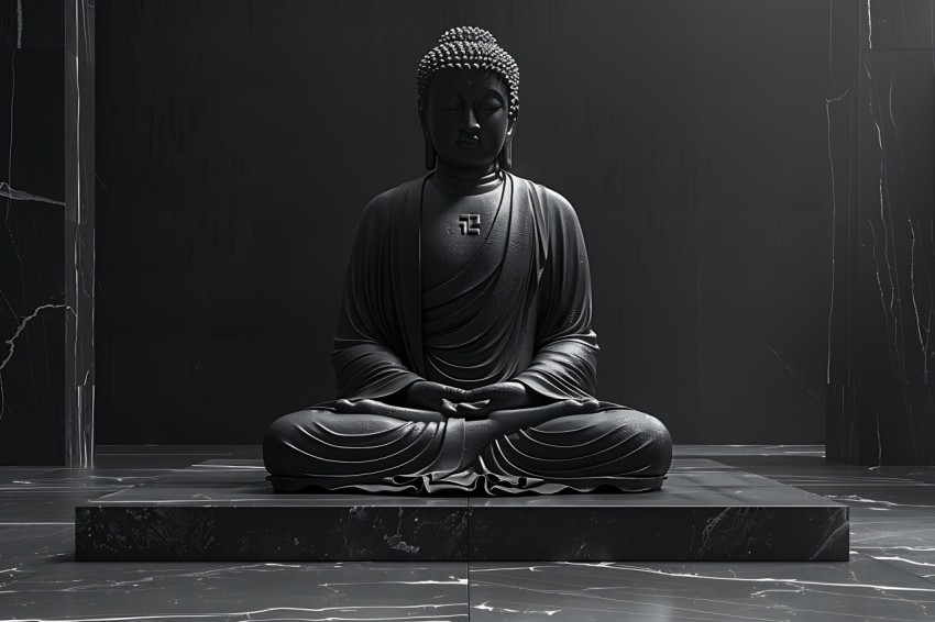 Gautam Lord Buddha Aesthetic Meditating (277)
