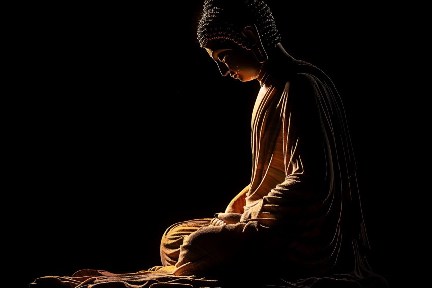 Gautam Lord Buddha Aesthetic Meditating (228)