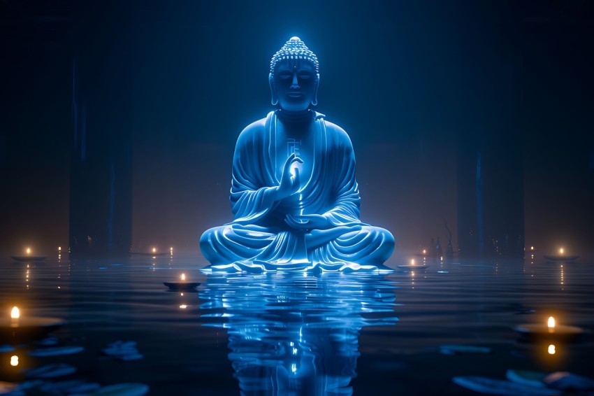 Gautam Lord Buddha Aesthetic Meditating (223)