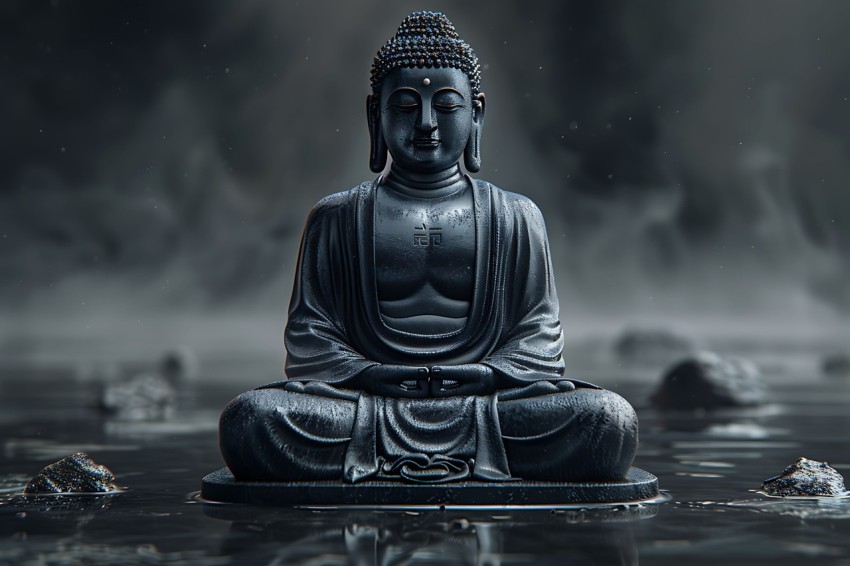 Gautam Lord Buddha Aesthetic Meditating (225)