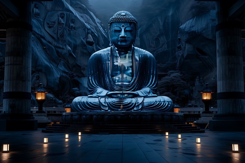 Gautam Lord Buddha Aesthetic Meditating (259)