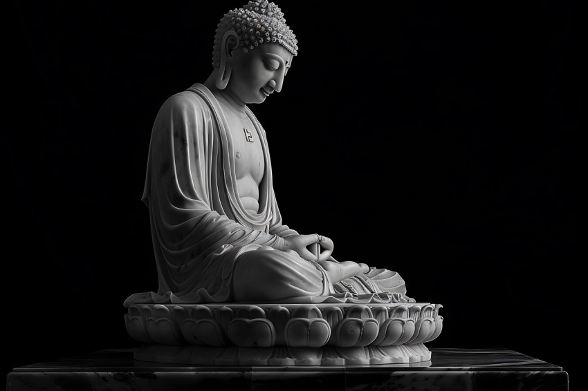 Gautam Lord Buddha Aesthetic Meditating (393)