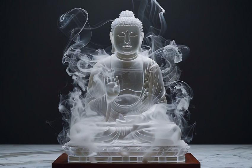 Gautam Lord Buddha Aesthetic Meditating (323)