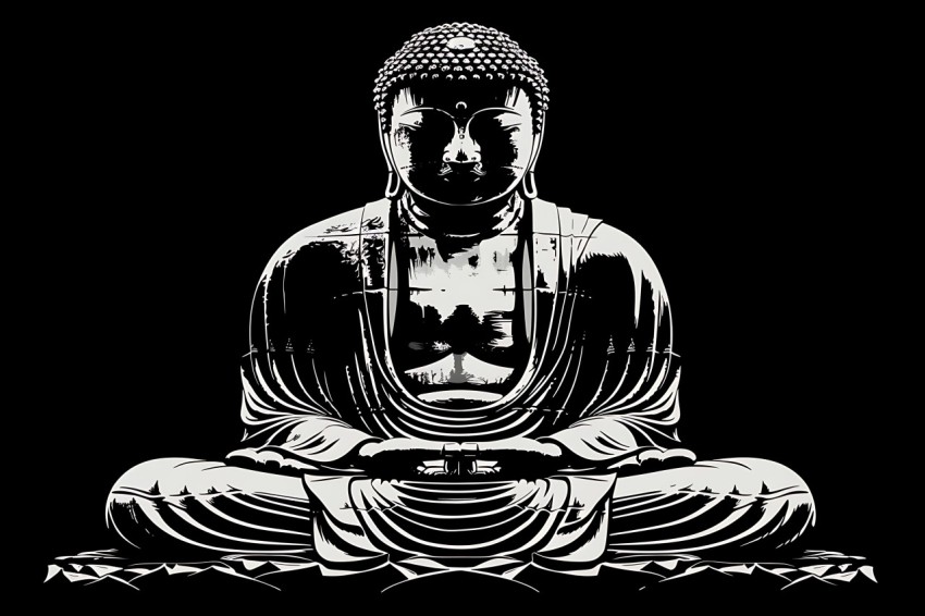 Gautam Lord Buddha Aesthetic Meditating (312)