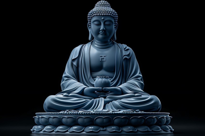 Gautam Lord Buddha Aesthetic Meditating (383)
