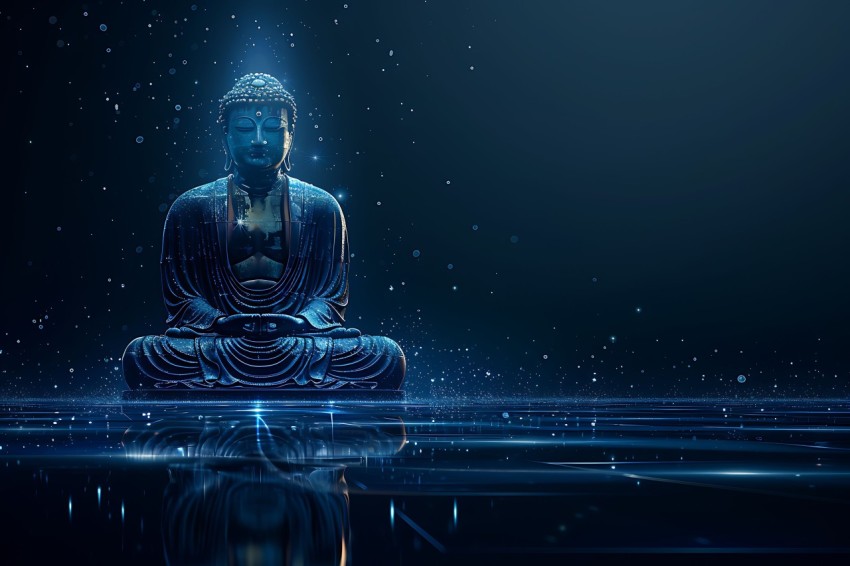 Gautam Lord Buddha Aesthetic Meditating (385)