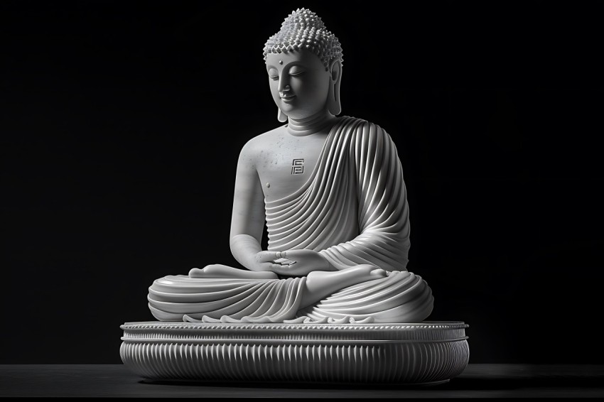 Gautam Lord Buddha Aesthetic Meditating (457)