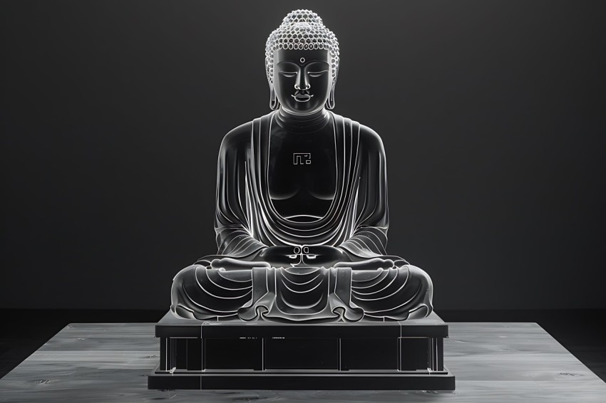 Gautam Lord Buddha Aesthetic Meditating (409)