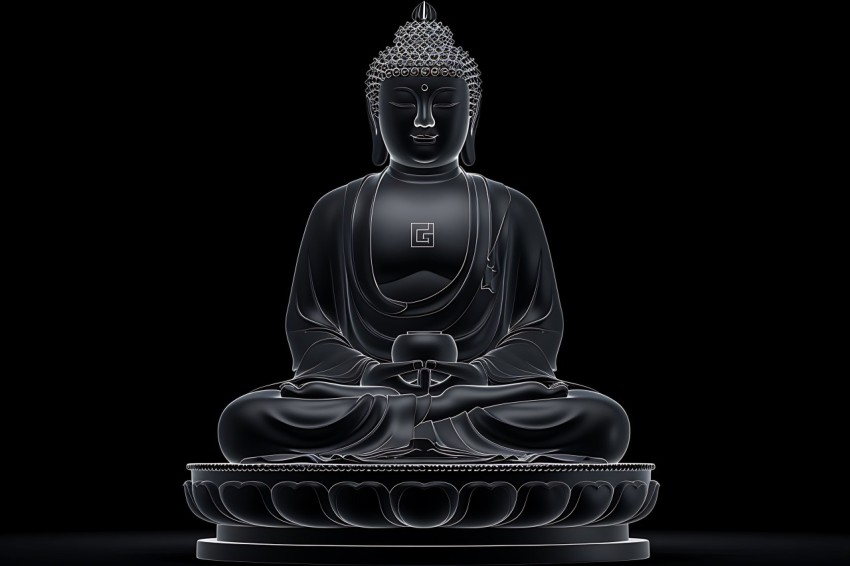Gautam Lord Buddha Aesthetic Meditating (434)