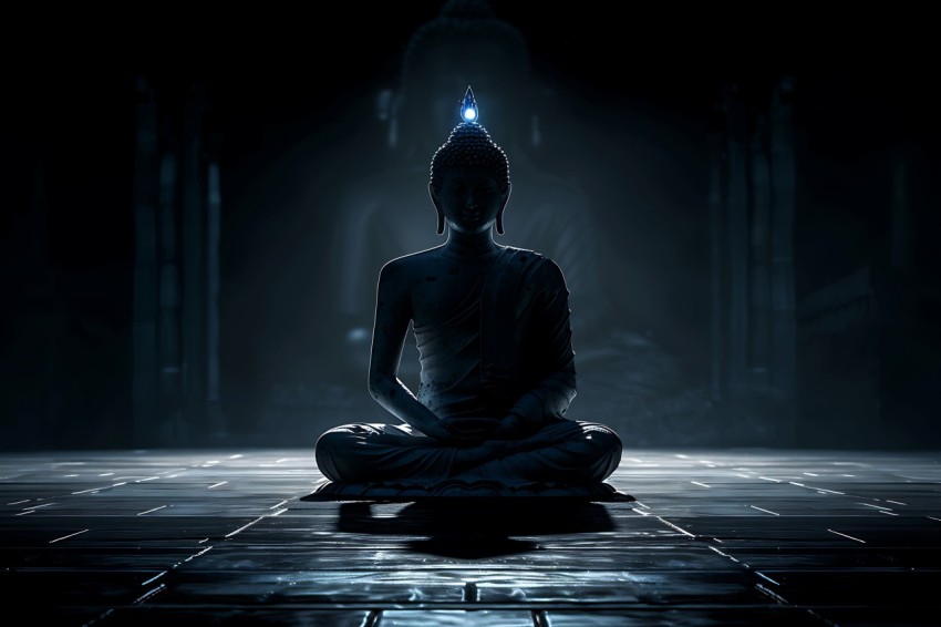 Gautam Lord Buddha Aesthetic Meditating (449)