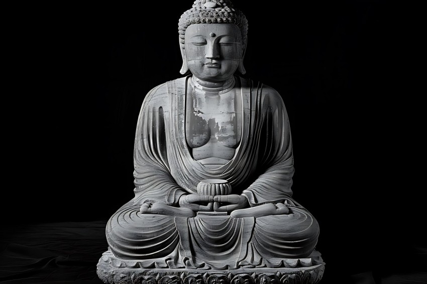 Gautam Lord Buddha Aesthetic Meditating (451)