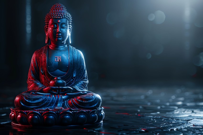Gautam Lord Buddha Aesthetic Meditating (411)