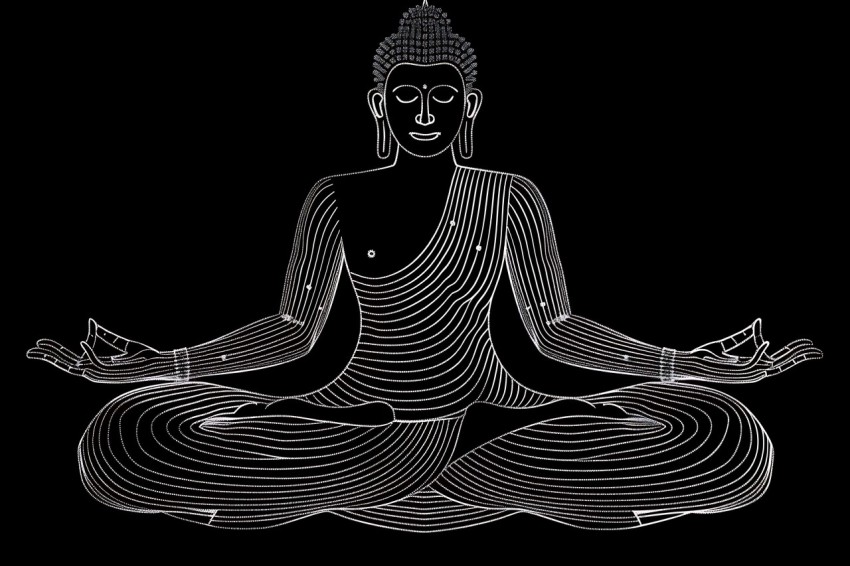 Gautam Lord Buddha Aesthetic Meditating (483)