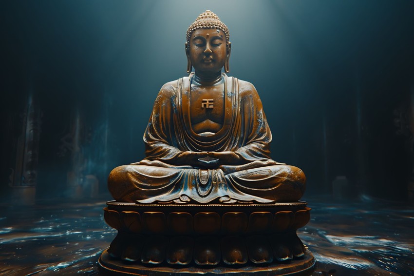 Gautam Lord Buddha Aesthetic Meditating (468)