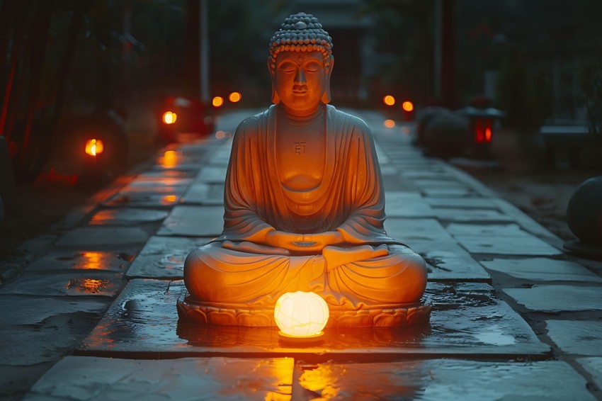 Gautam Lord Buddha Aesthetic Meditating (416)