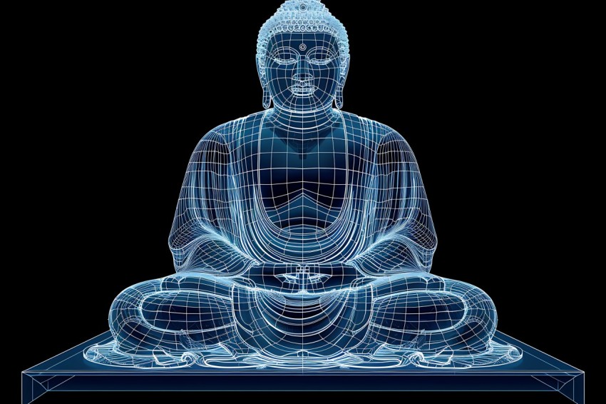 Gautam Lord Buddha Aesthetic Meditating (410)