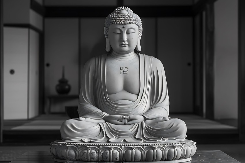 Gautam Lord Buddha Aesthetic Meditating (578)