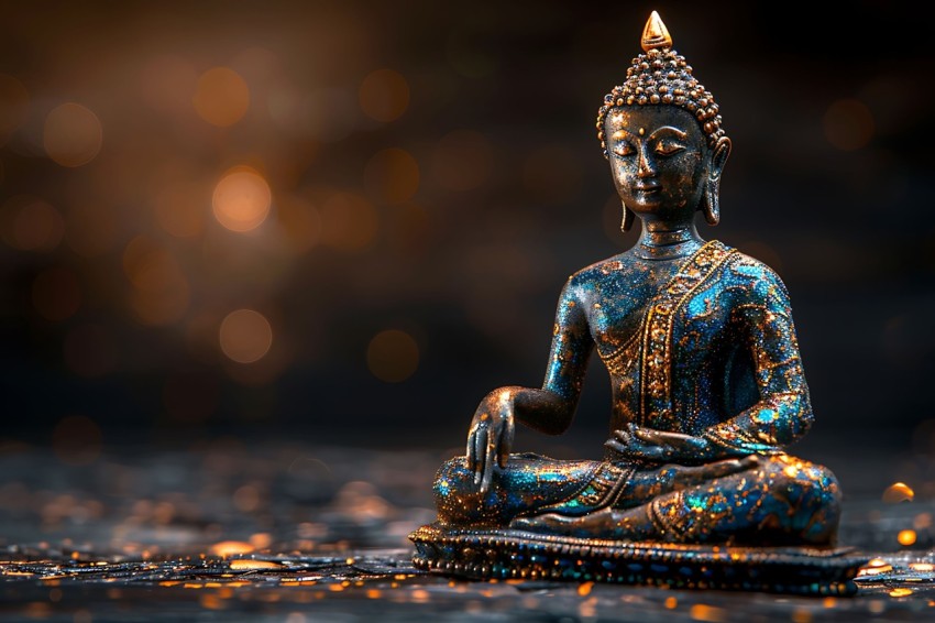 Gautam Lord Buddha Aesthetic Meditating (552)