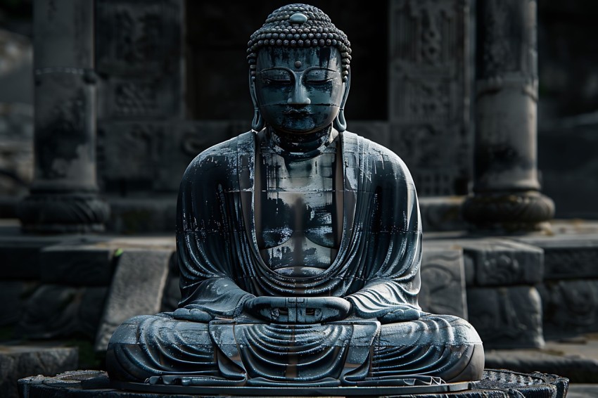 Gautam Lord Buddha Aesthetic Meditating (537)