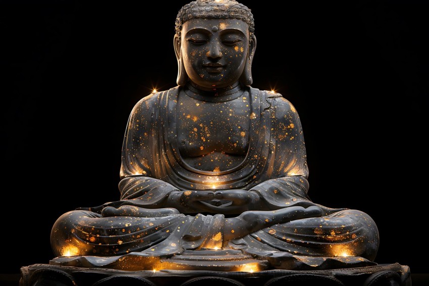 Gautam Lord Buddha Aesthetic Meditating (547)