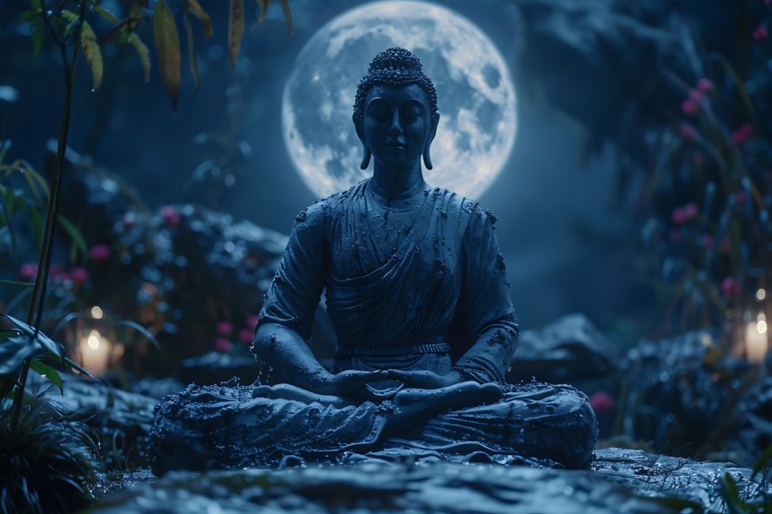 Gautam Lord Buddha Aesthetic Meditating (594)