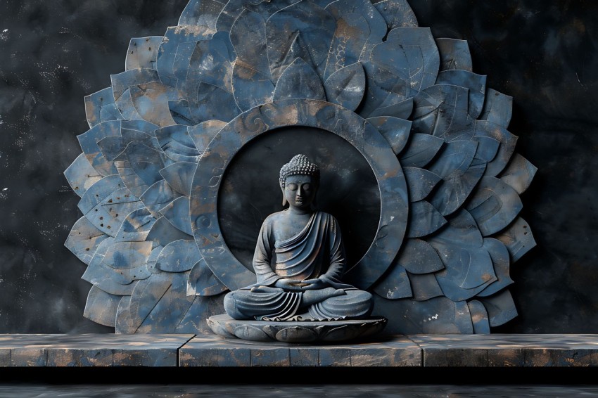Gautam Lord Buddha Aesthetic Meditating (592)