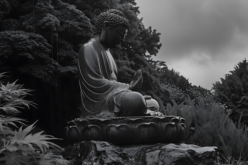 Gautam Lord Buddha Aesthetic Meditating (665)
