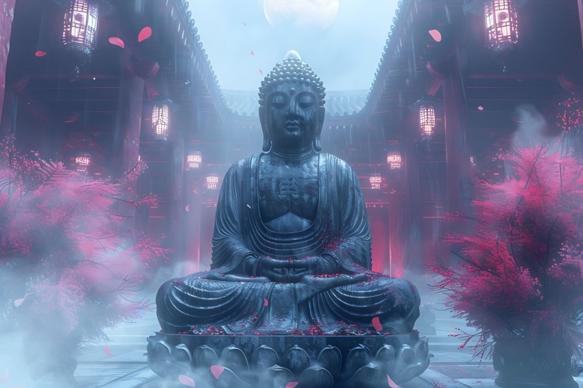 Gautam Lord Buddha Aesthetic Meditating (601)