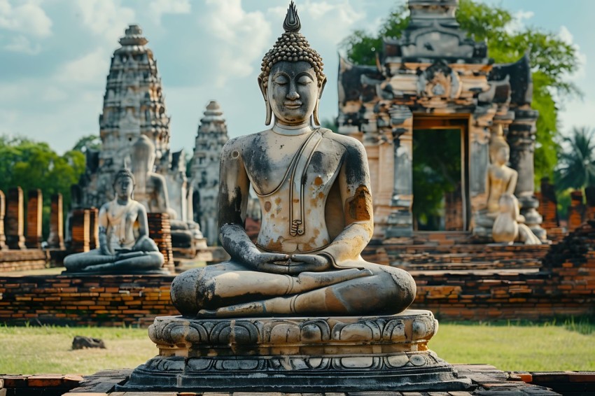 Gautam Lord Buddha Aesthetic Meditating (616)