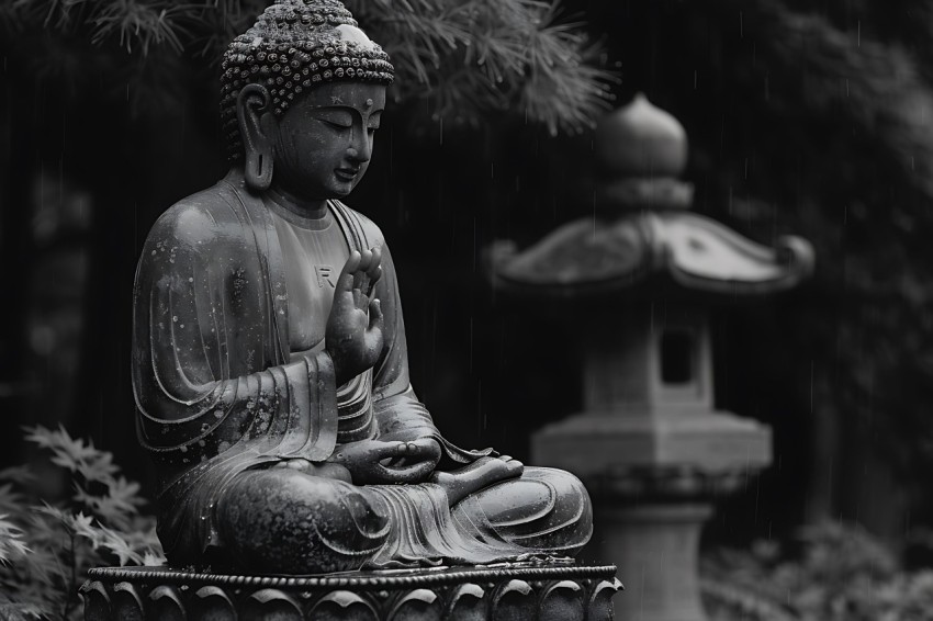 Gautam Lord Buddha Aesthetic Meditating (717)