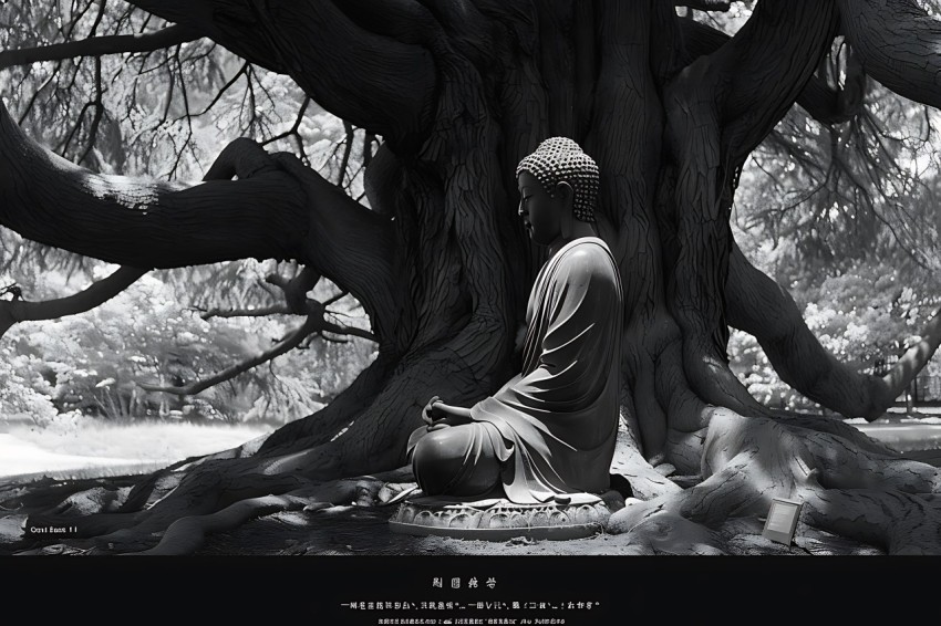 Gautam Lord Buddha Aesthetic Meditating (722)