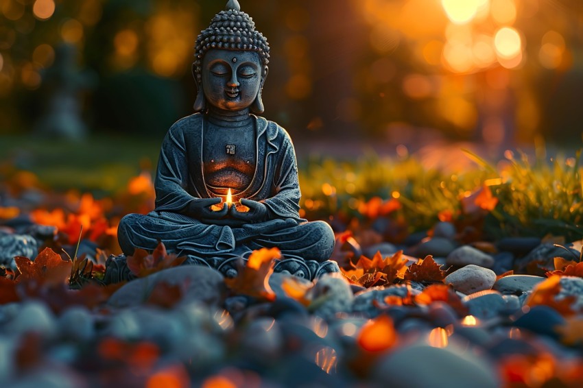 Gautam Lord Buddha Aesthetic Meditating (735)