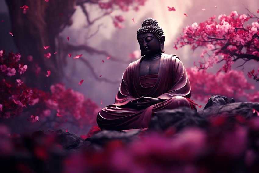 Gautam Lord Buddha Aesthetic Meditating (817)