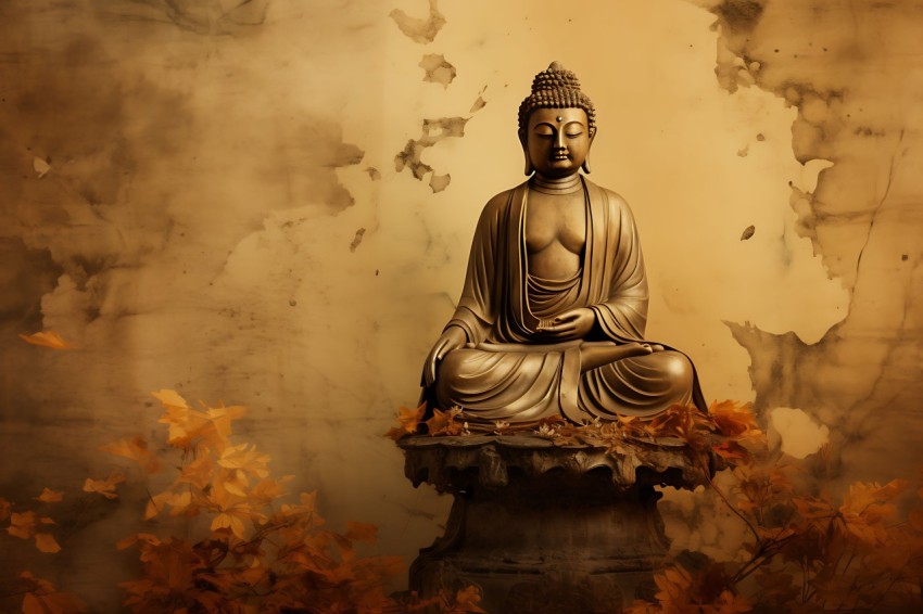 Gautam Lord Buddha Aesthetic Meditating (828)