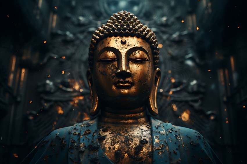 Gautam Lord Buddha Aesthetic Meditating (813)