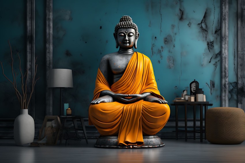 Gautam Lord Buddha Aesthetic Meditating (886)