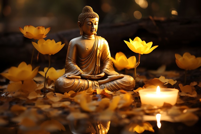 Gautam Lord Buddha Aesthetic Meditating (891)