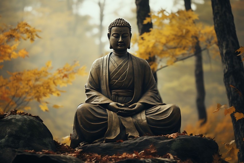 Gautam Lord Buddha Aesthetic Meditating (883)