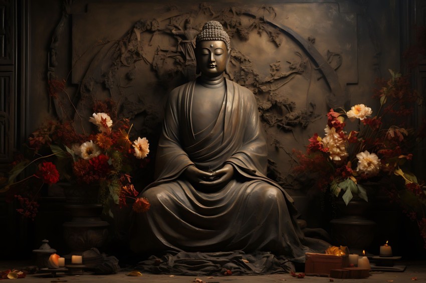 Gautam Lord Buddha Aesthetic Meditating (878)