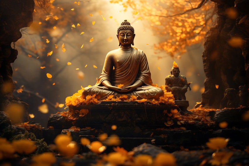 Gautam Lord Buddha Aesthetic Meditating (865)