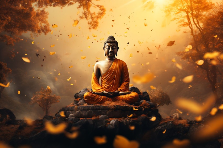 Gautam Lord Buddha Aesthetic Meditating (867)