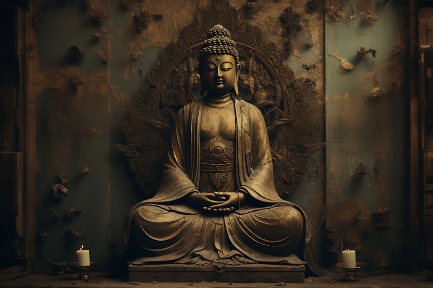 Gautam Lord Buddha Aesthetic Meditating (879)
