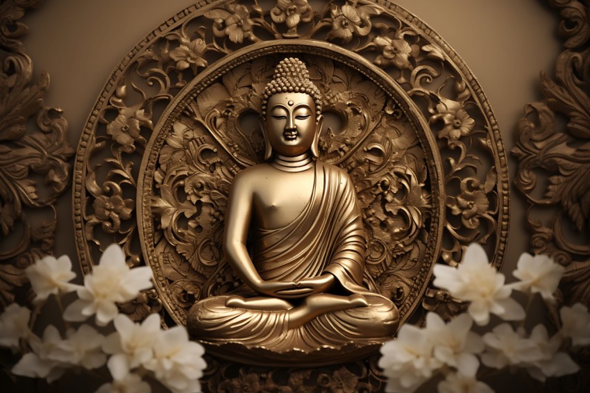 Gautam Lord Buddha Aesthetic Meditating (885)