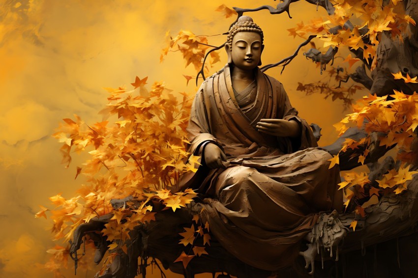 Gautam Lord Buddha Aesthetic Meditating (884)