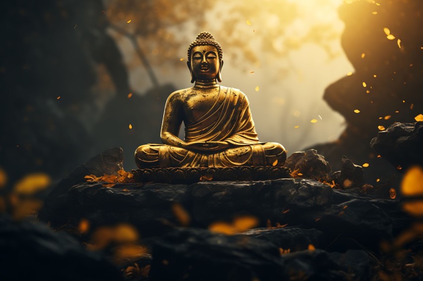 Gautam Lord Buddha Aesthetic Meditating (973)