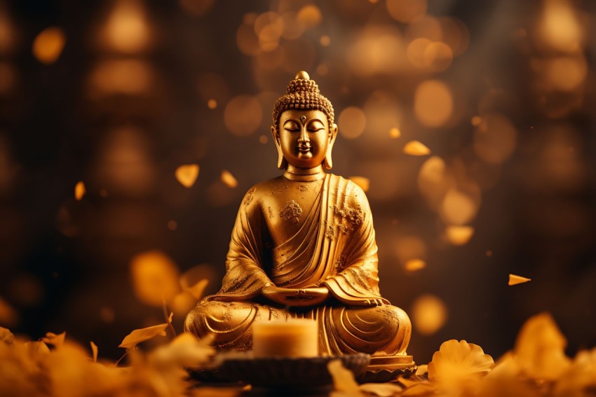 Gautam Lord Buddha Aesthetic Meditating (974)