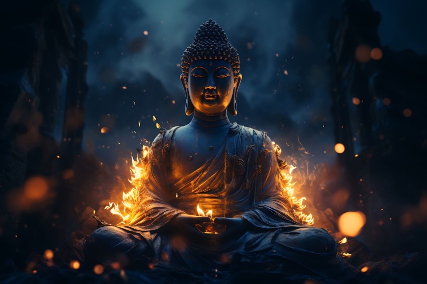 Gautam Lord Buddha Aesthetic Meditating (991)
