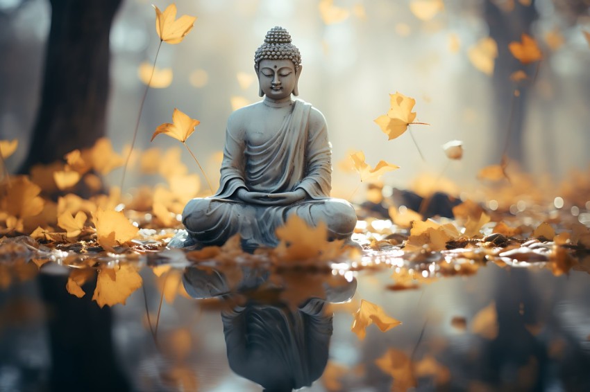 Gautam Lord Buddha Aesthetic Meditating (967)