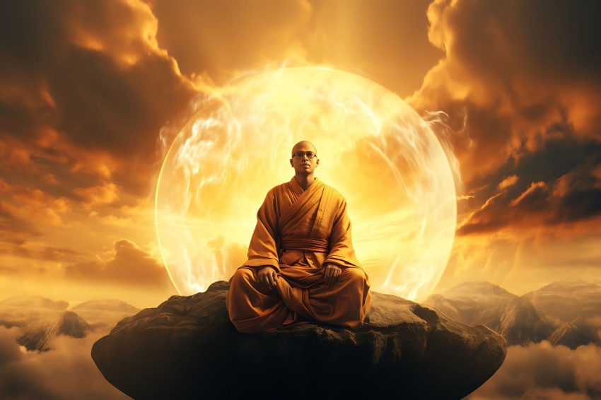 Gautam Lord Buddha Aesthetic Meditating (938)