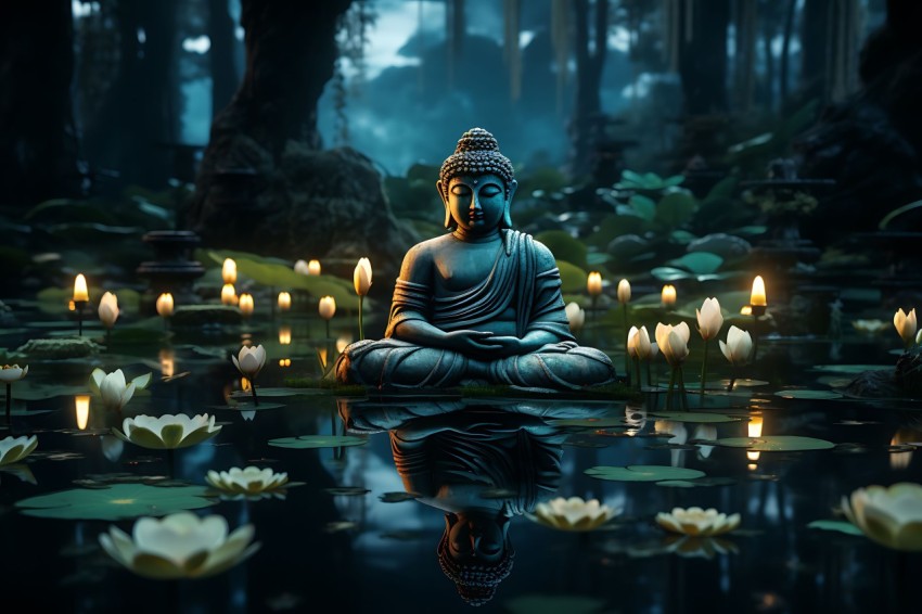 Gautam Lord Buddha Aesthetic Meditating (912)